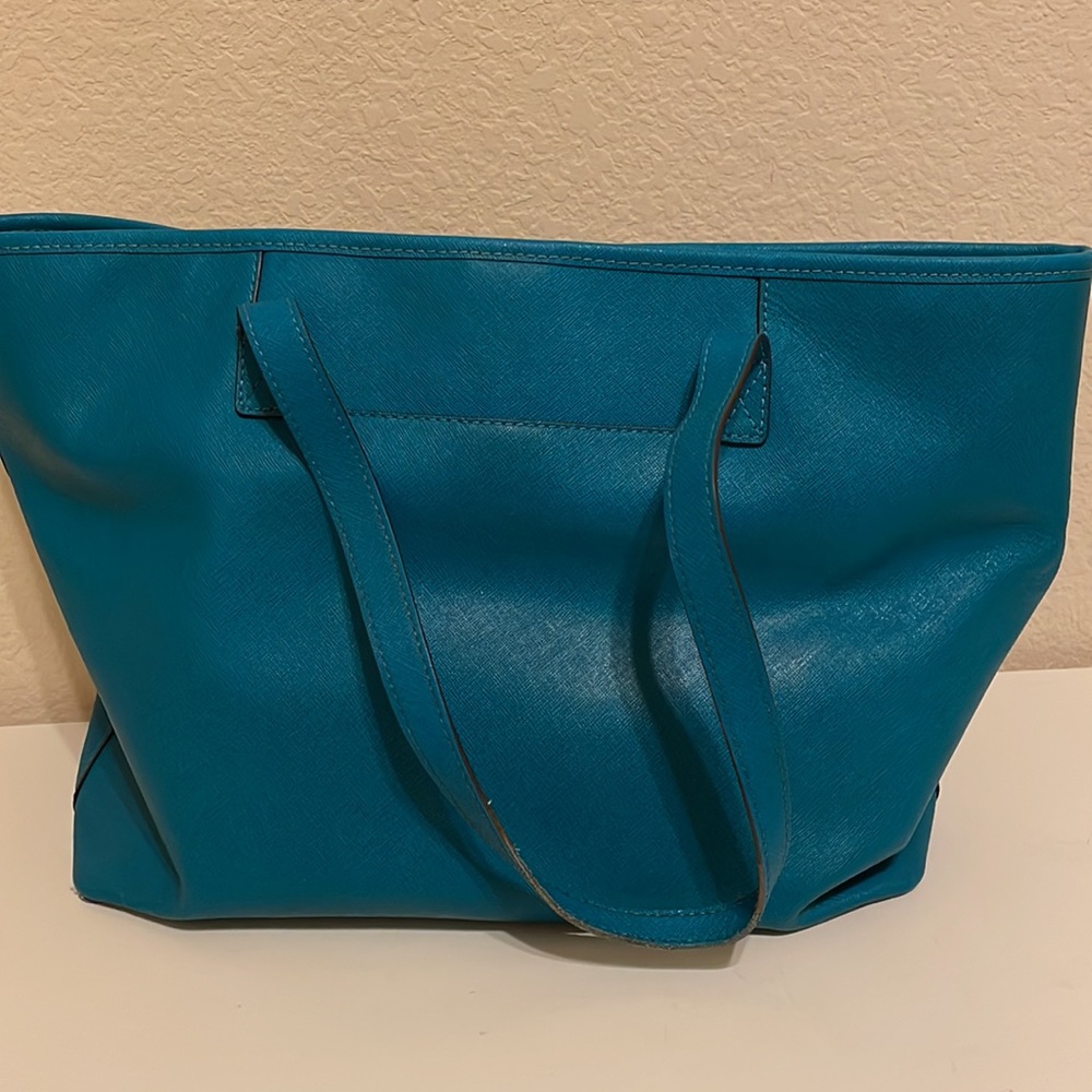 Michael Kors teal tote - Picture 3 of 3
